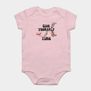 Give Yourself Time Butterfly Life Cycle Baby Bodysuit